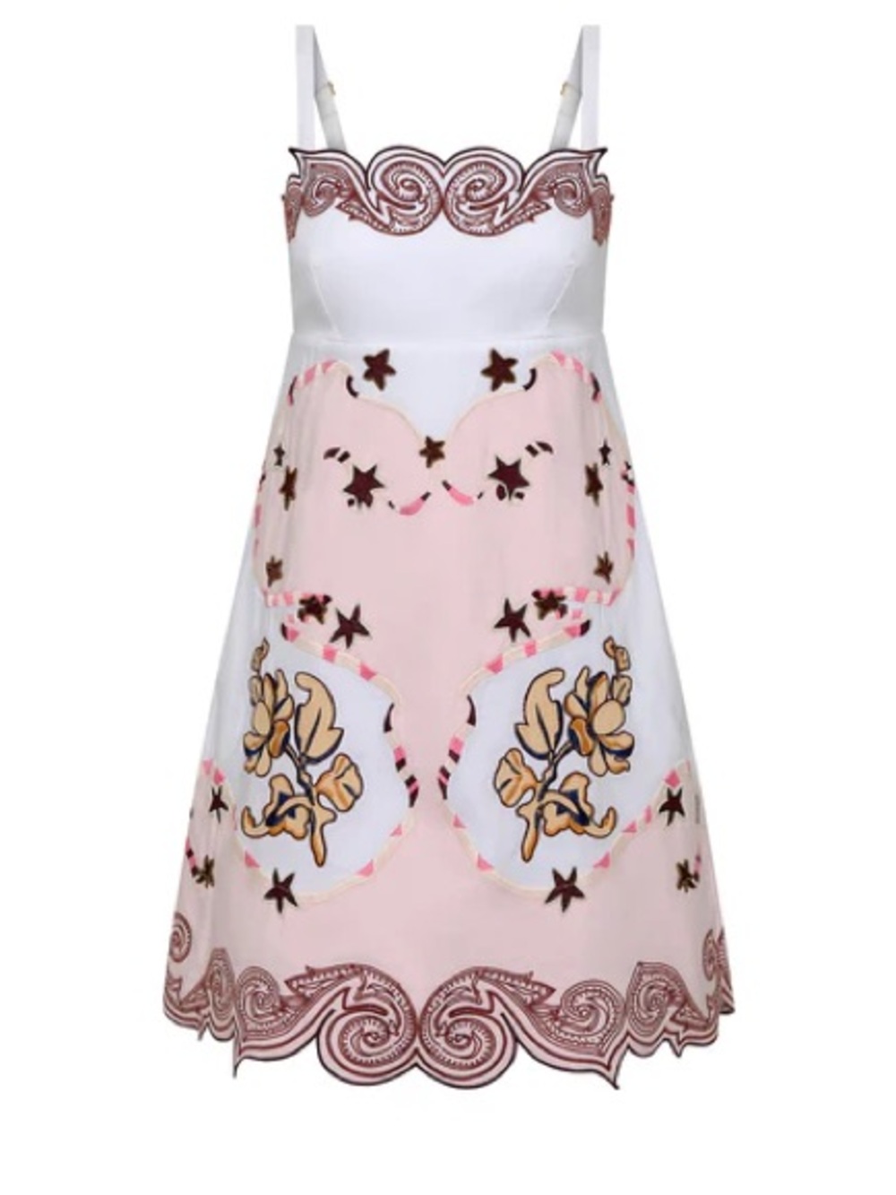 ANTIPODEAN TAKE IT EASY SCALLOP HEM MINI DRESS
